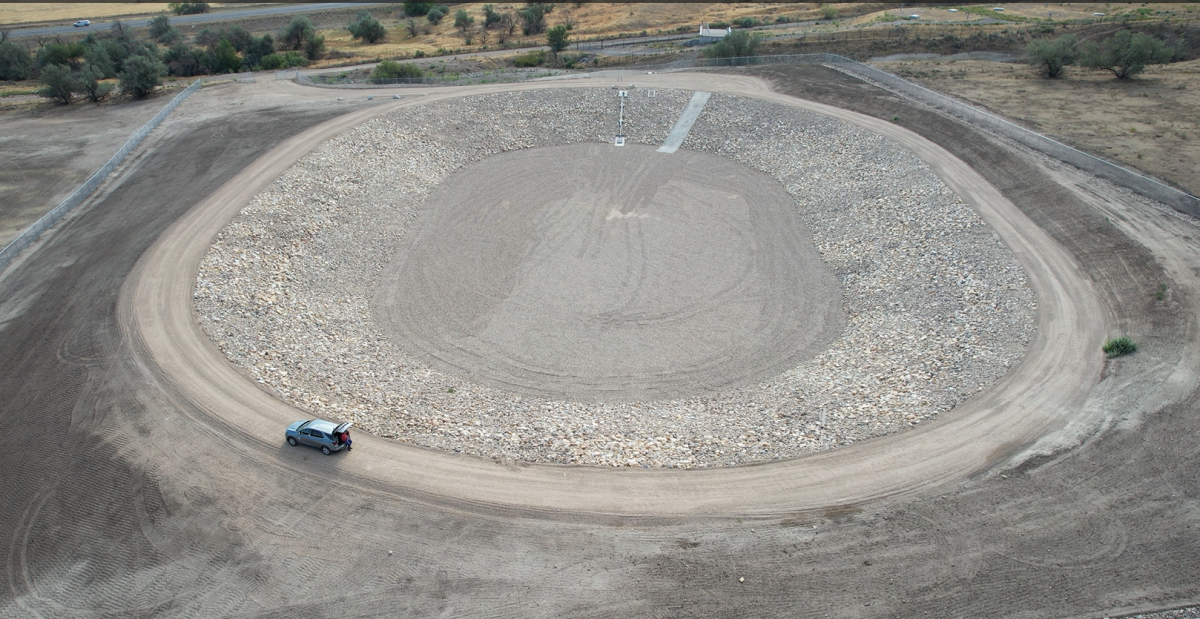 Final Dry Pond from Above